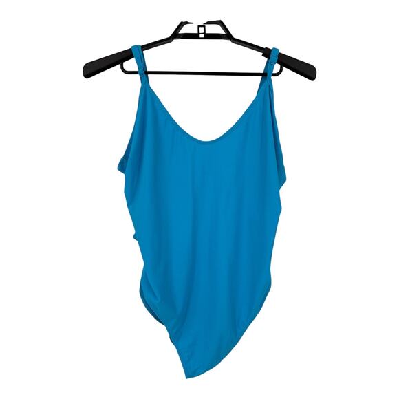 Good American Always sunny one piece swimsuit blue size 8 (5XL) - Picture 2 of 8